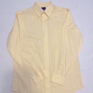 Jos A Bank button down pastel yellow L 16-33